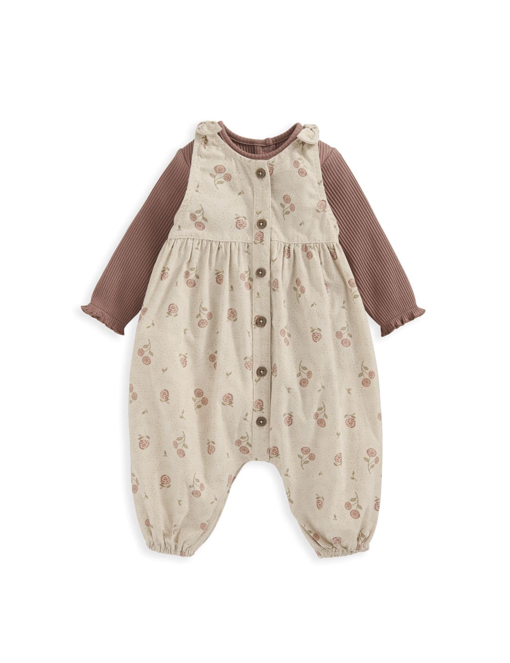 2pc Cotton Rich Floral Outfit (0-2 Yrs) 2 of 5