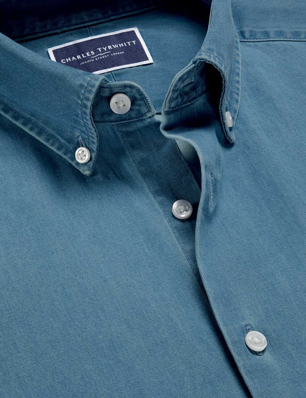 Slim Fit Denim Shirt 4 of 5