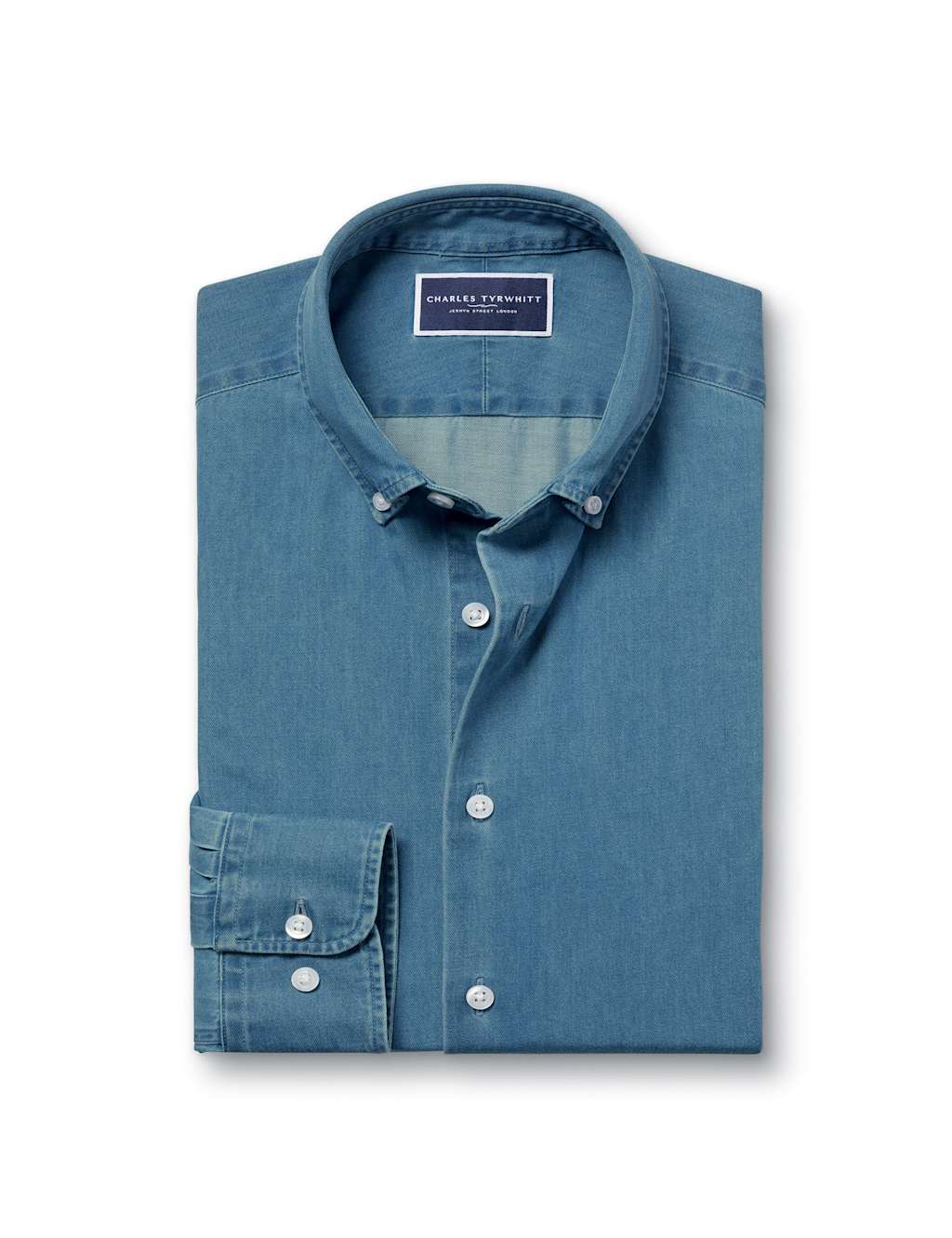 Slim Fit Denim Shirt 2 of 5