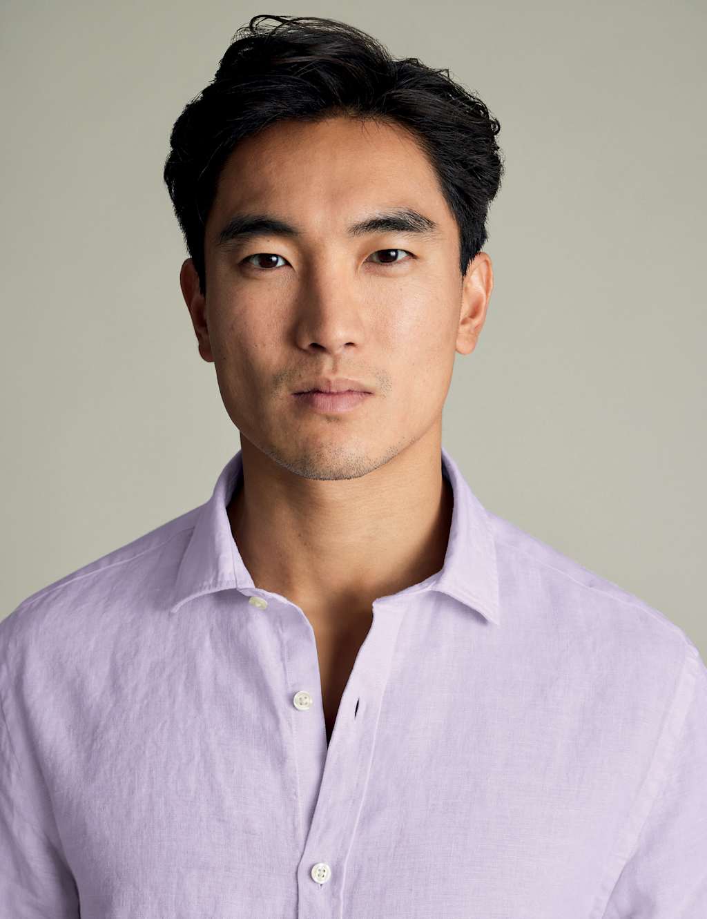 Slim Fit Pure Linen Shirt 3 of 5