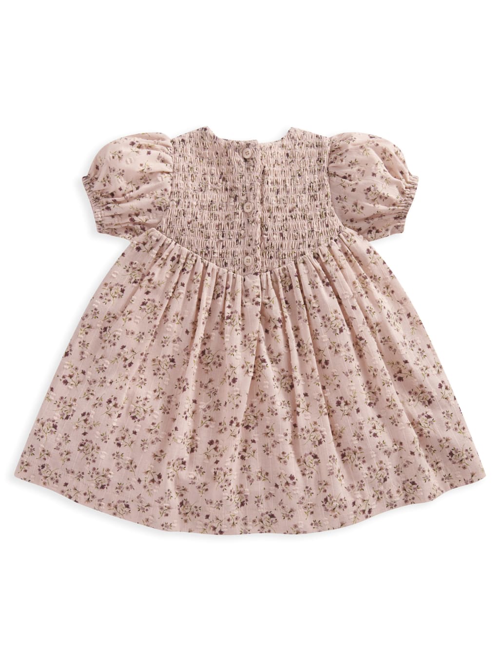 Pure Cotton Ditsy Floral Dress (0-3 Yrs) 3 of 3