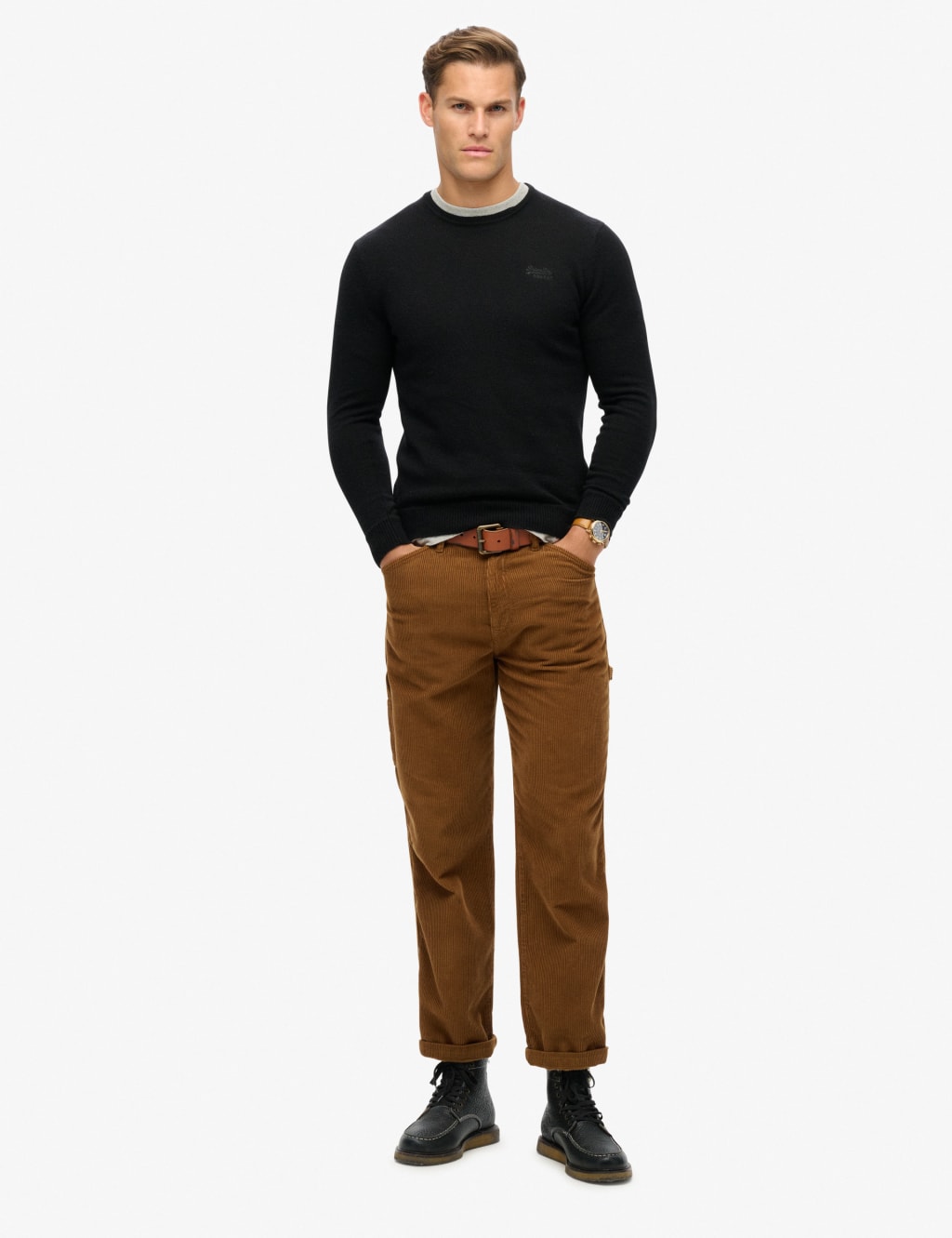 Wool Blend Ribbed Crew Neck Jumper 2 of 6