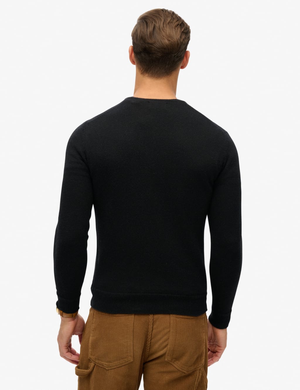 Wool Blend Ribbed Crew Neck Jumper 3 of 6