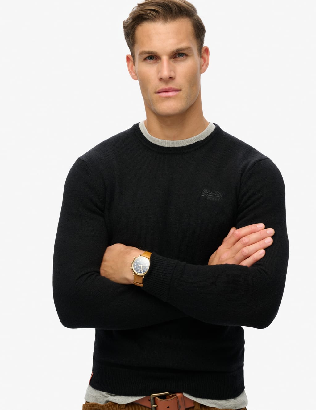 Wool Blend Ribbed Crew Neck Jumper 4 of 6
