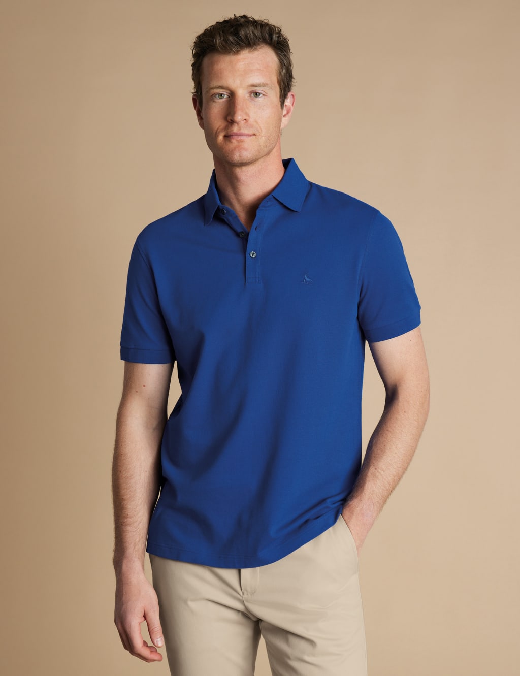 Cotton Rich Pique Polo Shirt 1 of 5