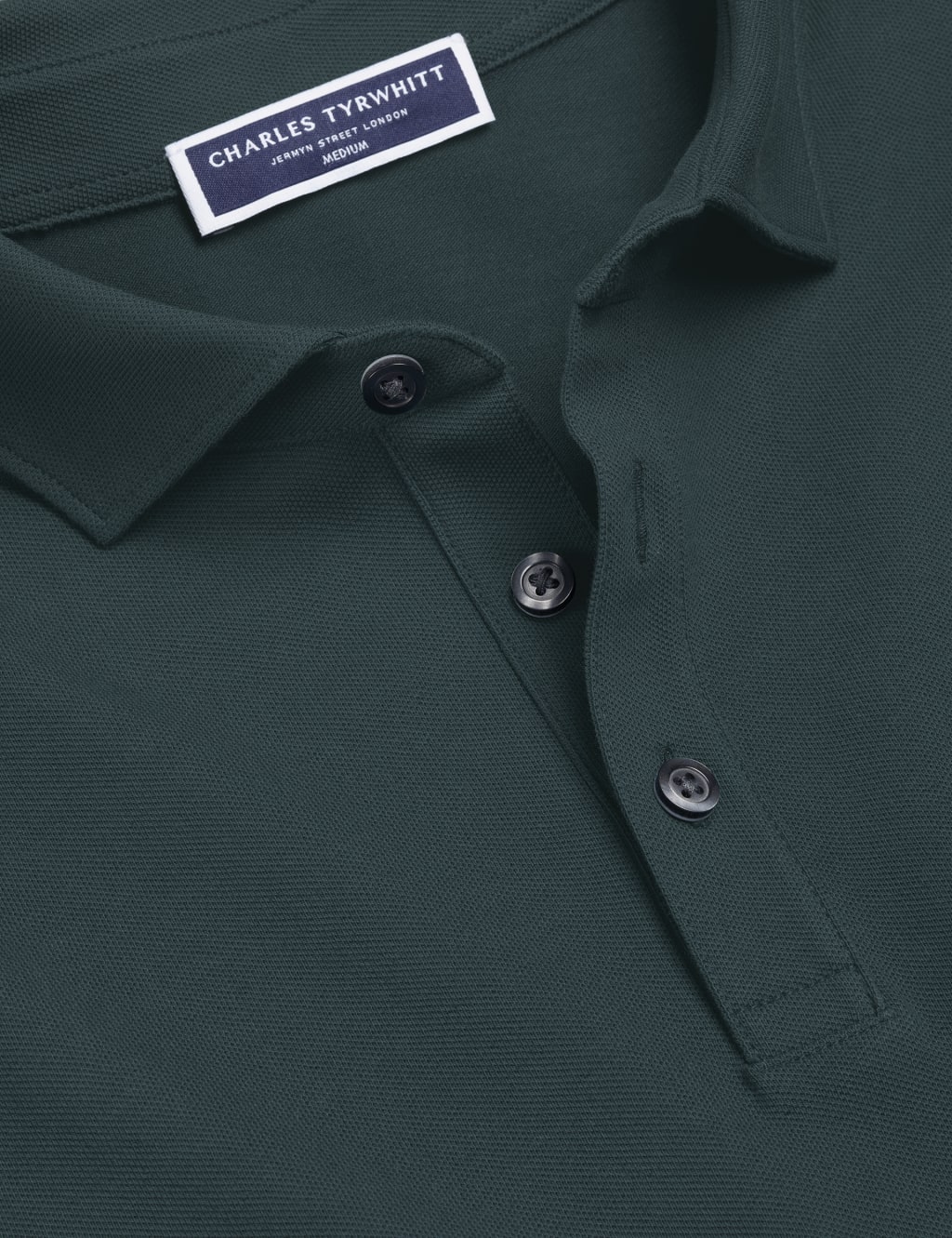 Cotton Rich Pique Long Sleeve Polo Shirt 5 of 6