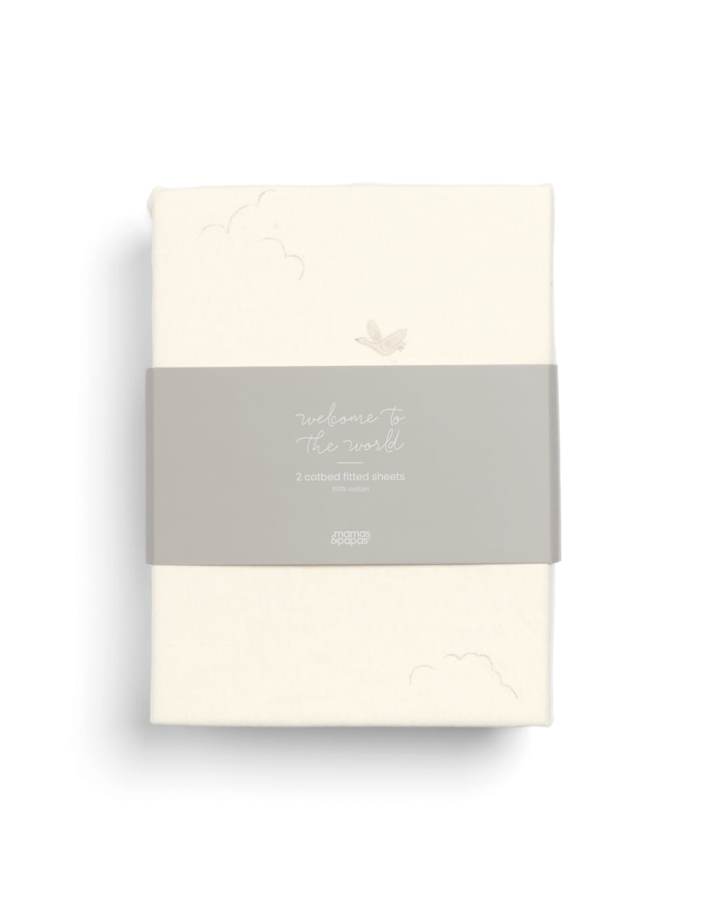 2pk Pure Cotton Duckling Cot Bed Fitted Sheets 3 of 5