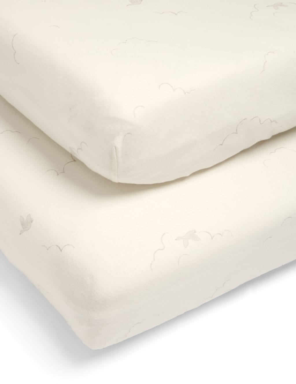 2pk Pure Cotton Duckling Cot Bed Fitted Sheets 4 of 5