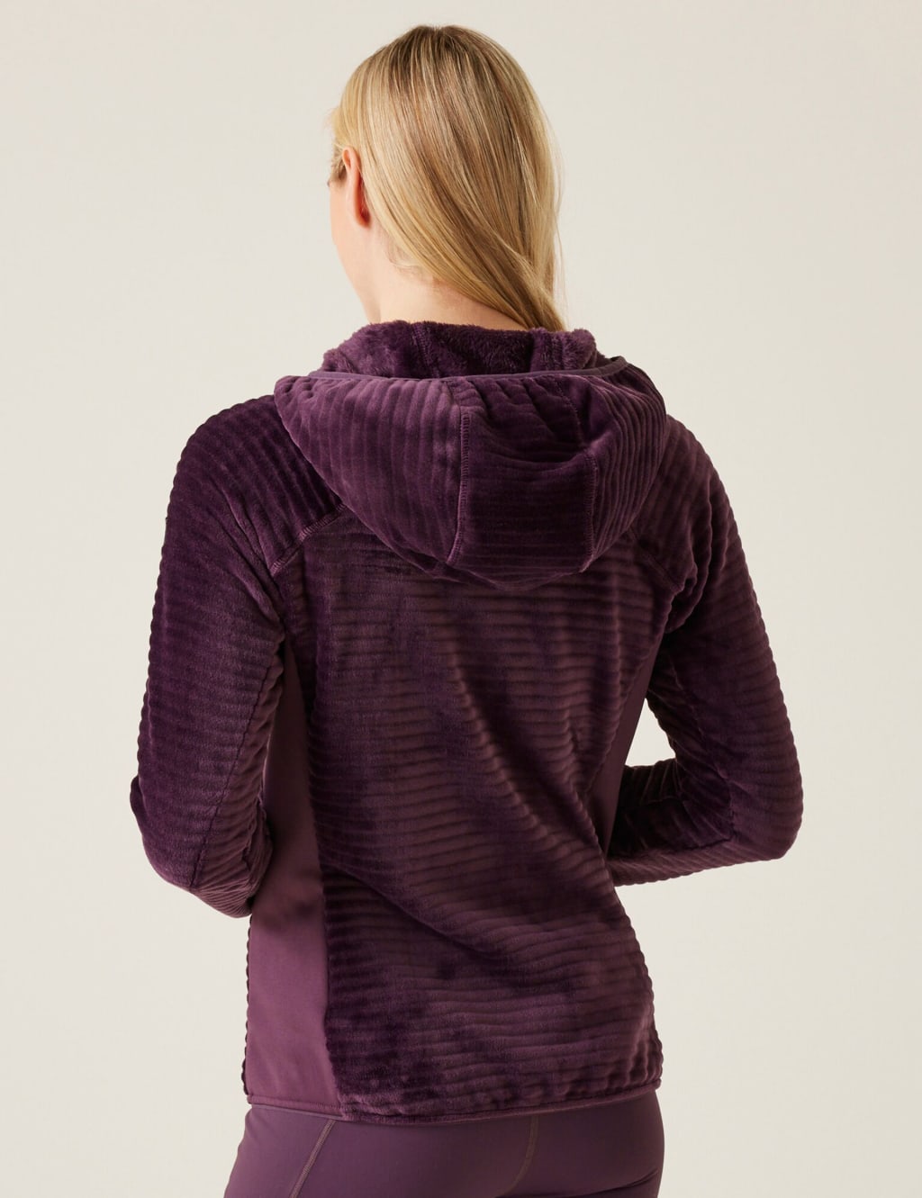 Endra Ribbed Zip Up Hooded Fleece 3 of 5