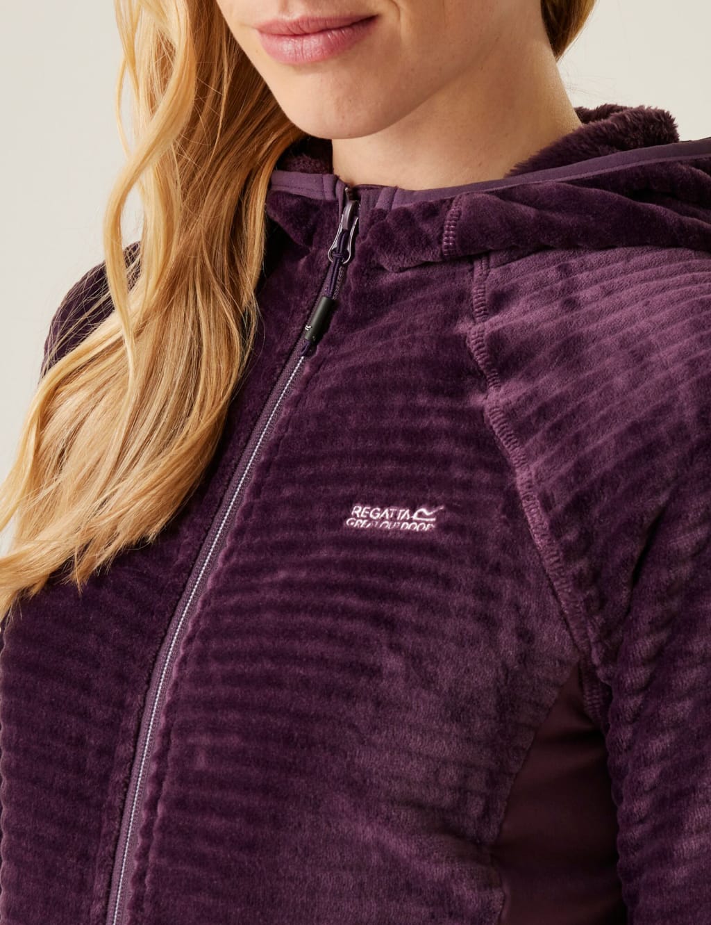 Endra Ribbed Zip Up Hooded Fleece 5 of 5