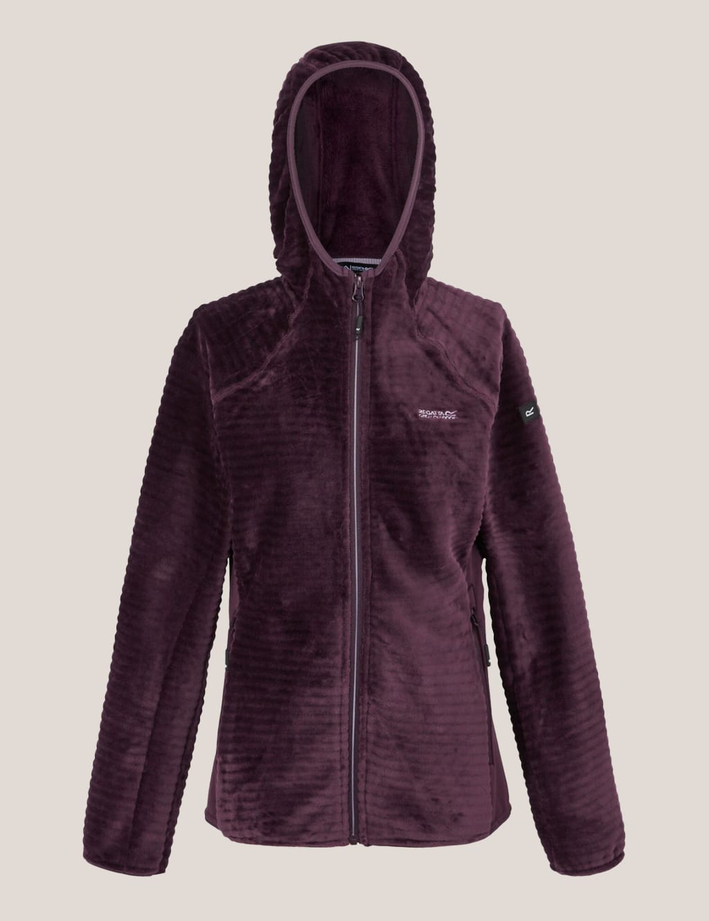 Endra Ribbed Zip Up Hooded Fleece 2 of 5