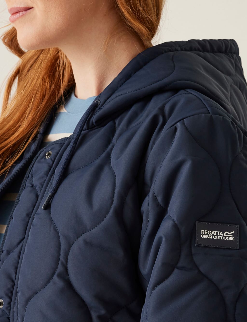 Quilted car coat with hood online