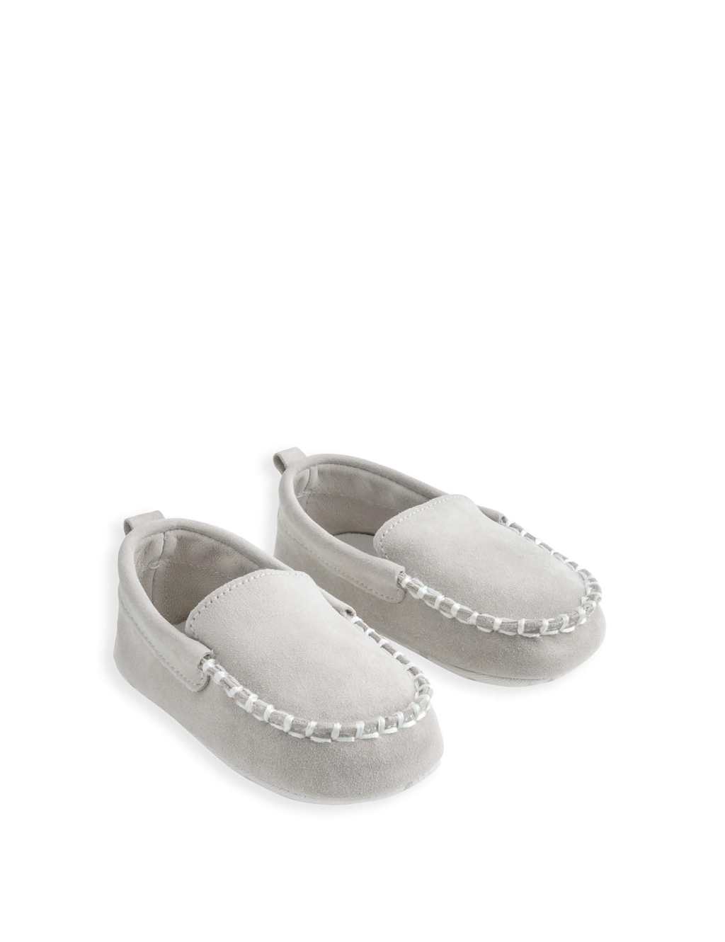 Baby Suede Moccasin Pram Shoes (0-12 Mths) 2 of 2