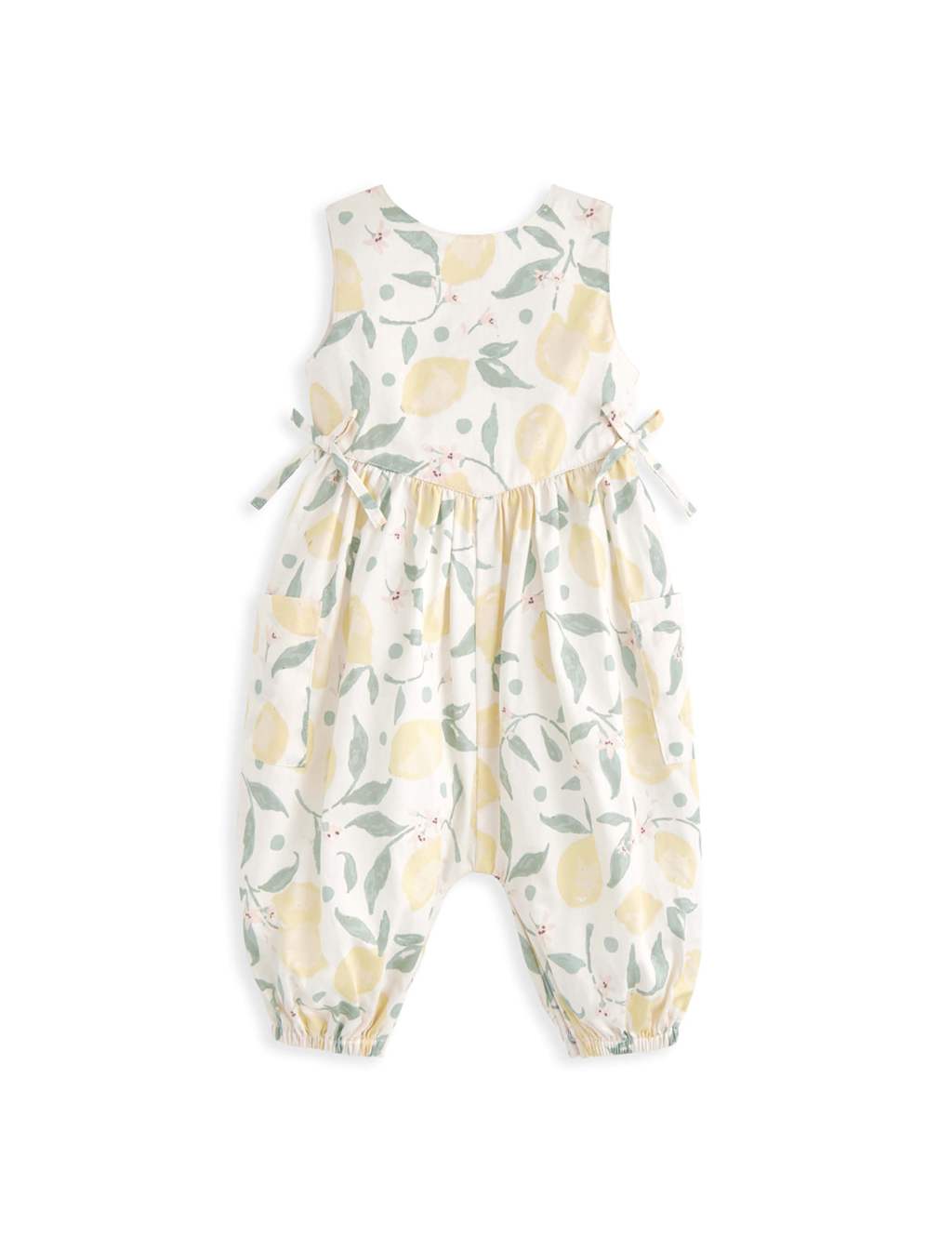 Pure Cotton Lemon Print Romper (0-3 Yrs) 2 of 3