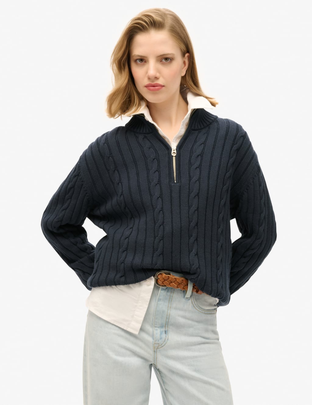 Superdry half zip jumper top