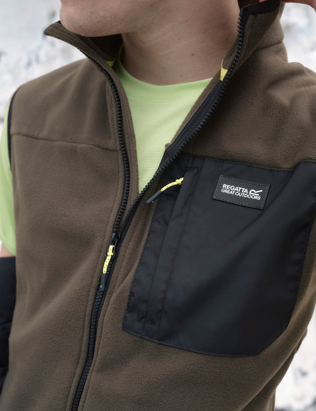 Frankie Fleece Funnel Neck Zip Up Gilet 6 of 6