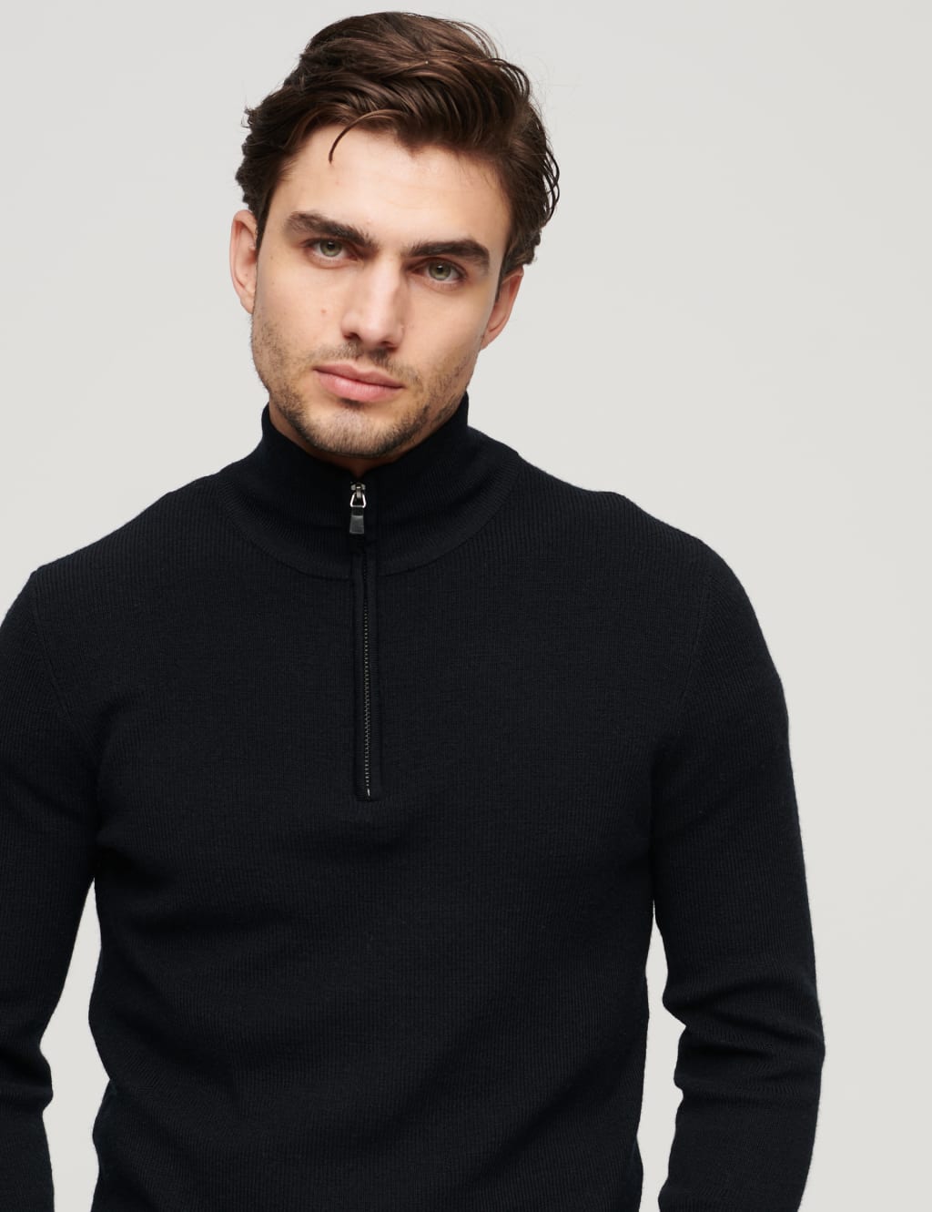 Merino Wool Rich Half Zip Jumper 3 of 5