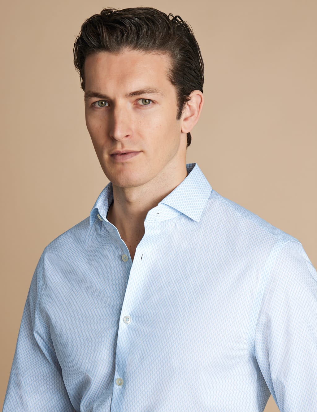 Slim Fit Non Iron Pure Cotton Diamond Shirt 3 of 6