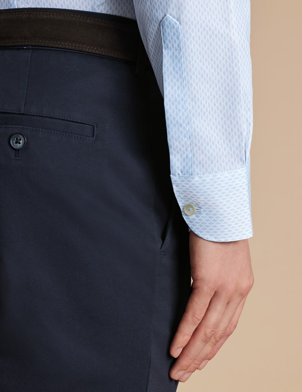 Slim Fit Non Iron Pure Cotton Diamond Shirt 4 of 6