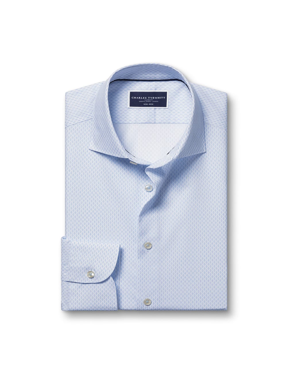 Slim Fit Non Iron Pure Cotton Diamond Shirt 2 of 6