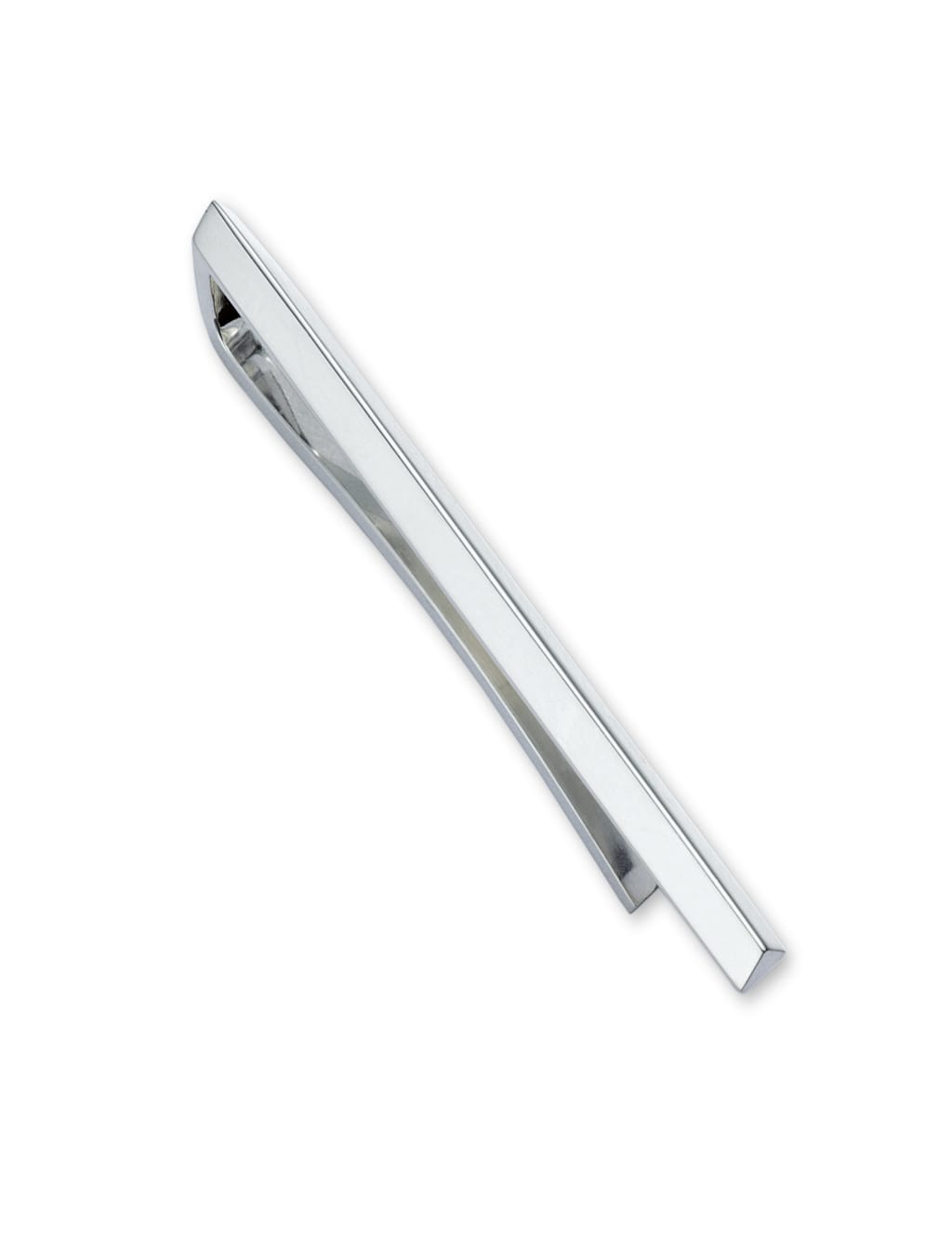 Rhodium Plated Tie Clip 1 of 1