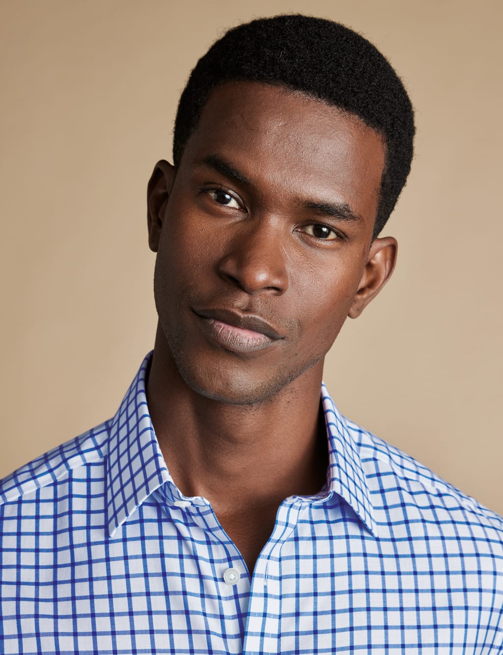 Non Iron Pure Cotton Twill Check Oxford Shirt 3 of 6