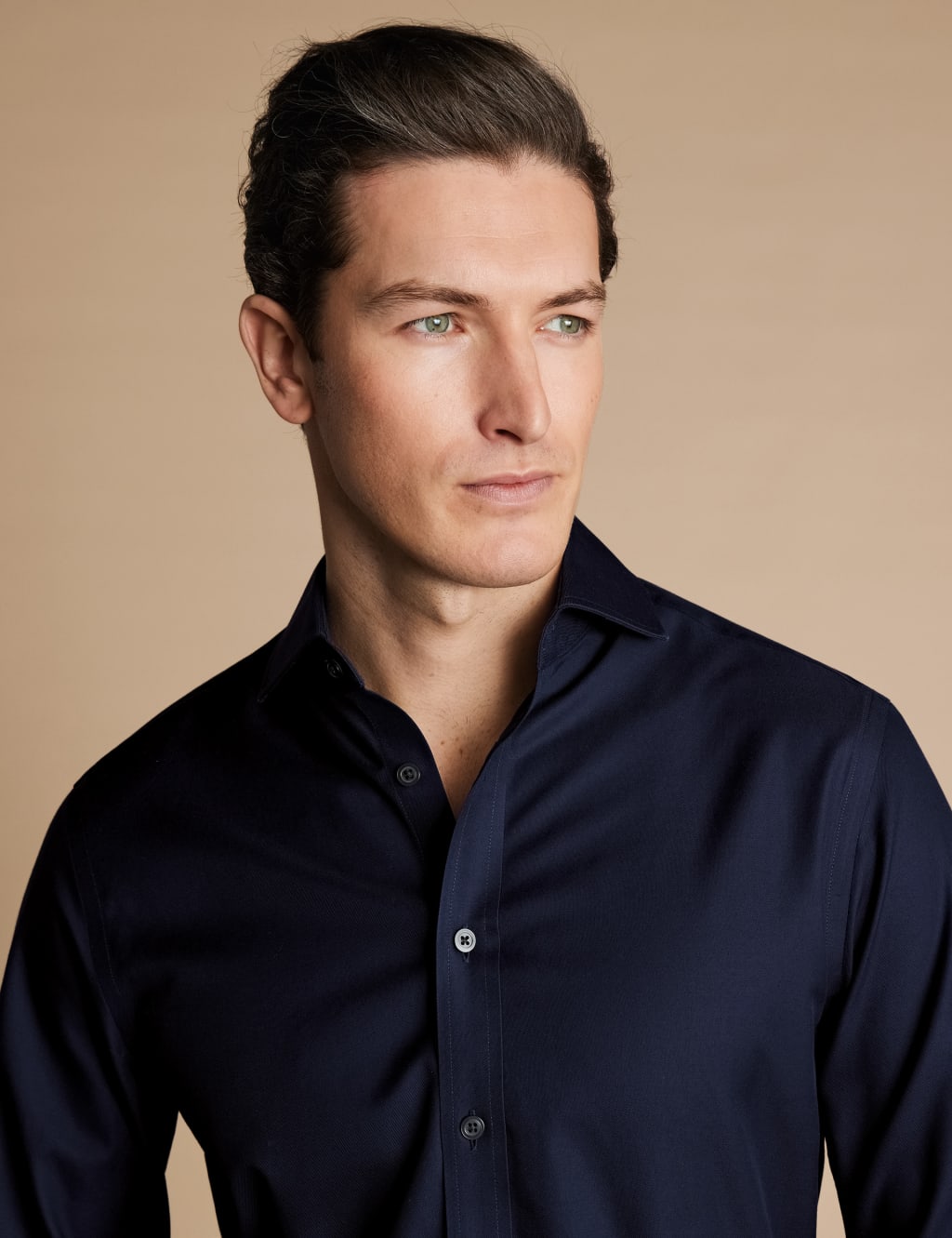 Slim Fit Non Iron Pure Cotton Twill Shirt 3 of 5