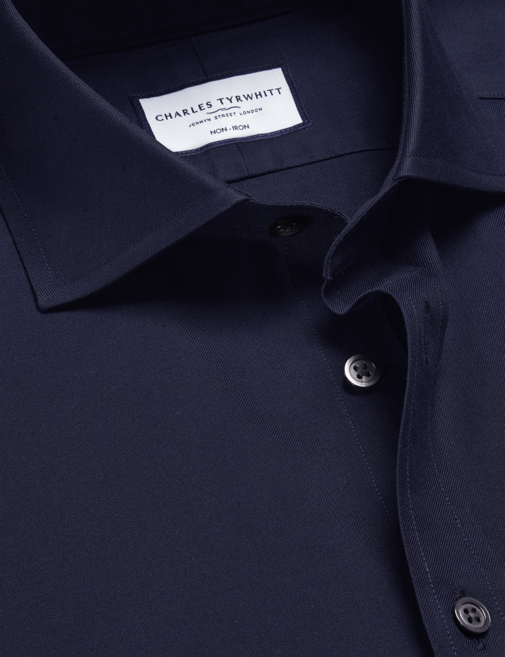 Slim Fit Non Iron Pure Cotton Twill Shirt 5 of 5
