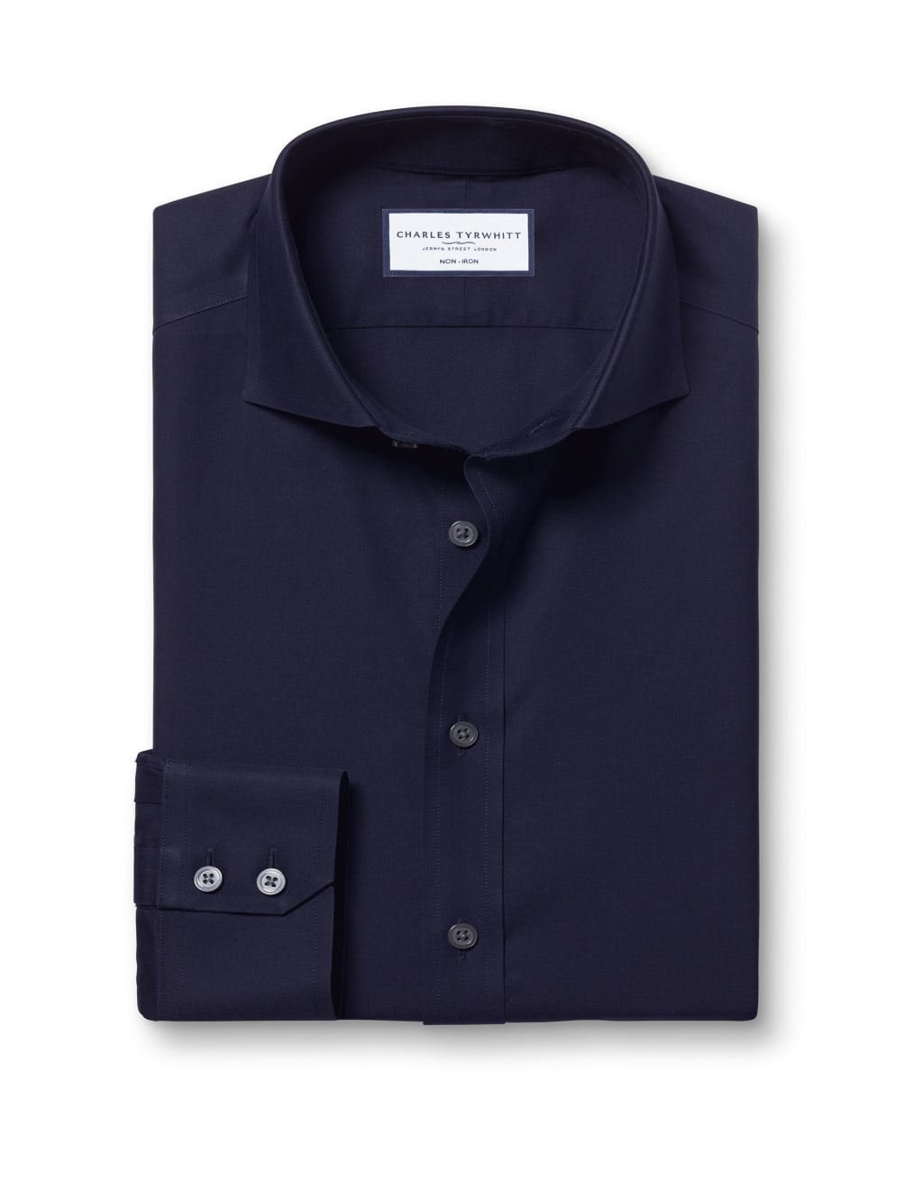 Slim Fit Non Iron Pure Cotton Twill Shirt 2 of 5