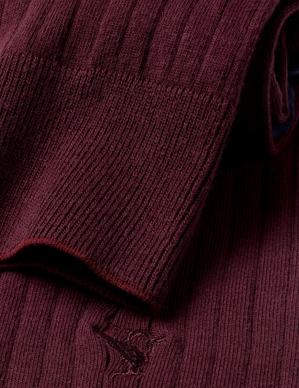 Pure Cotton Ribbed Socks 2 of 2