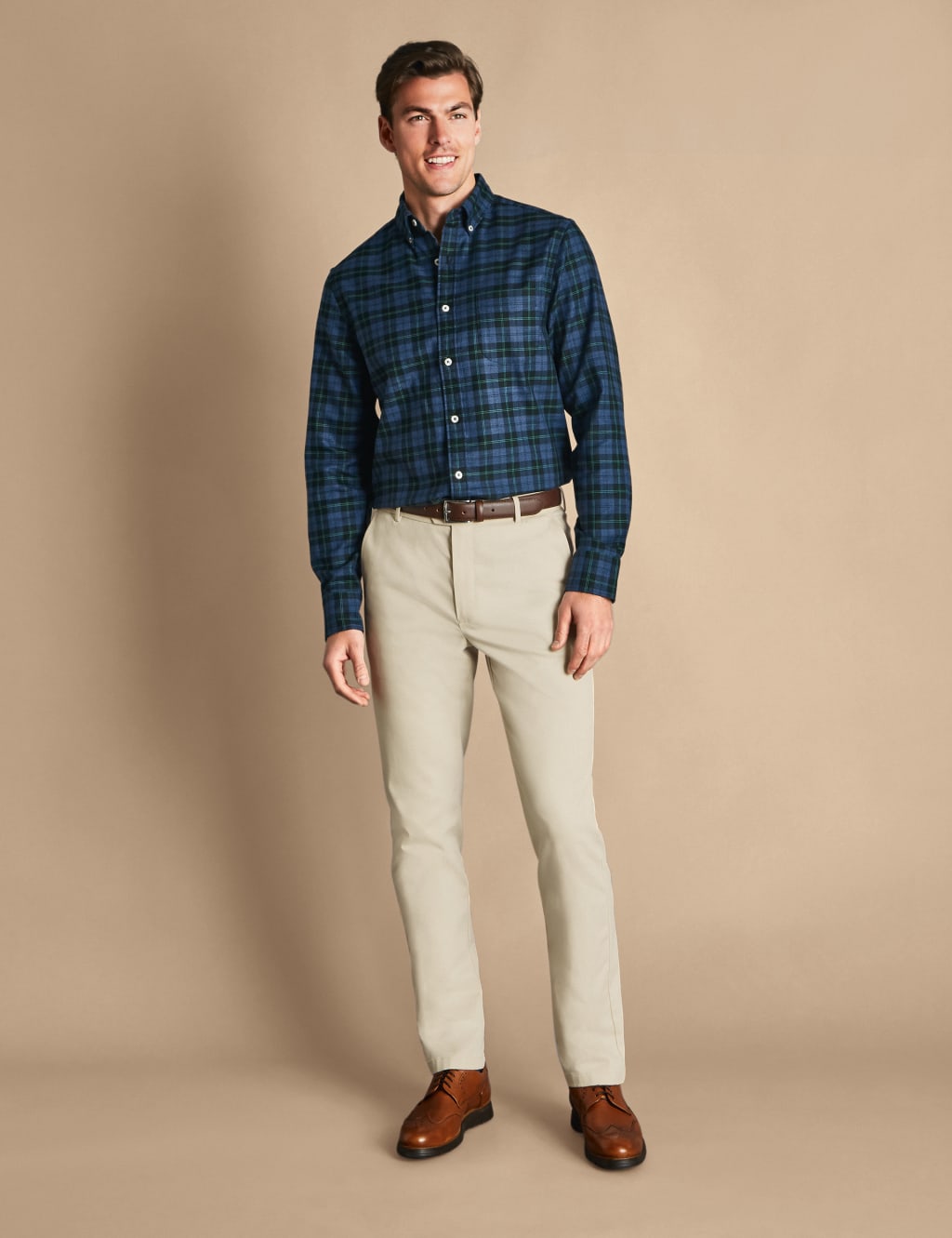 Extra Slim Fit Pure Cotton Non-Iron Chinos 3 of 4