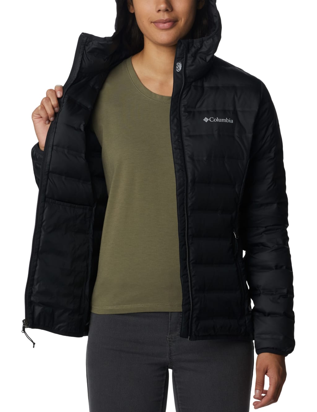 Lake 22 Hooded Puffer Jacket Columbia M S
