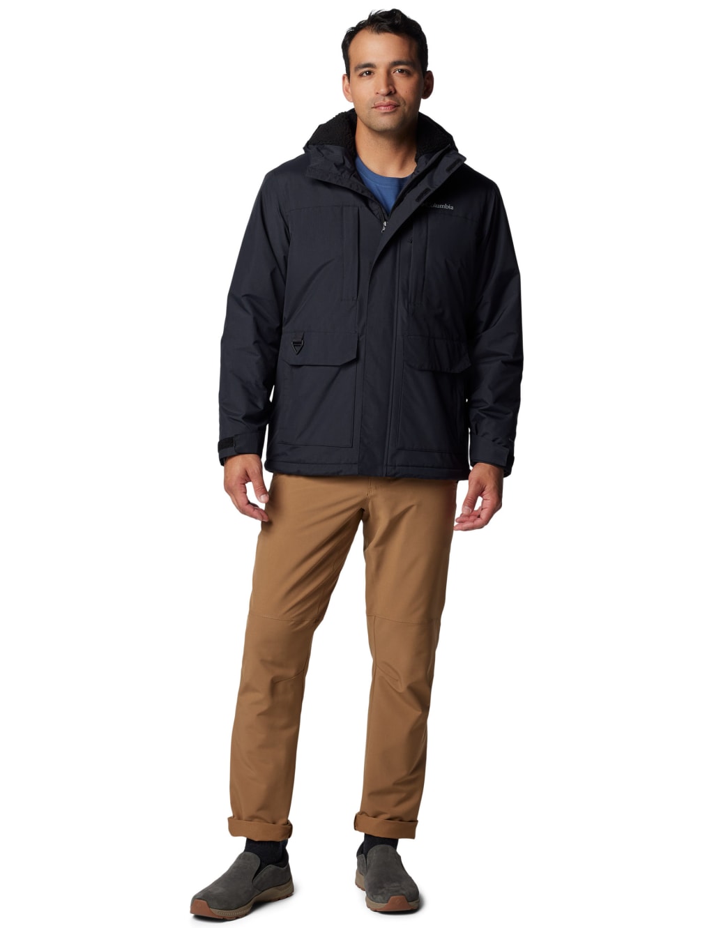 Sherpa Lined Hooded Raincoat