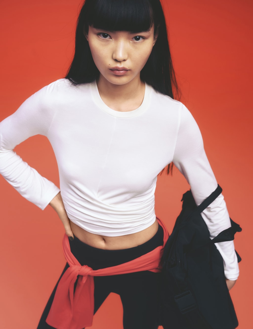 Modal Rich Round Neck Wrap Front Top 7 of 7