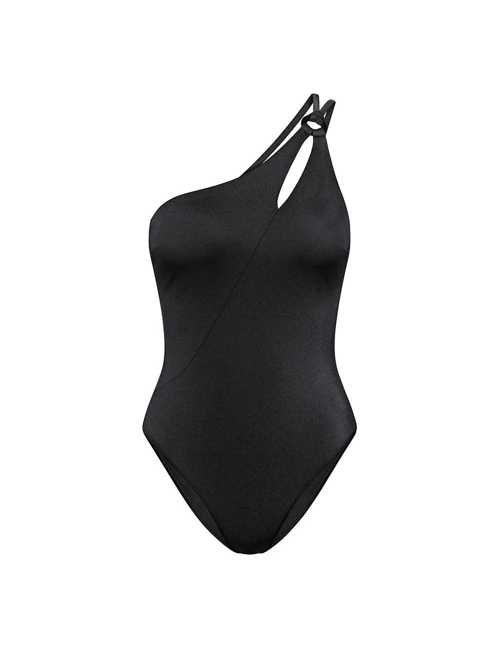 Midnight Swim Padded One Shoulder Swimsuit 2 of 5
