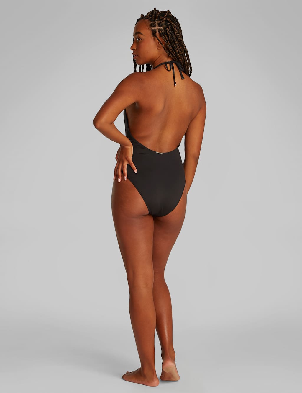 Essentials Plunge Halterneck Swimsuit 4 of 5