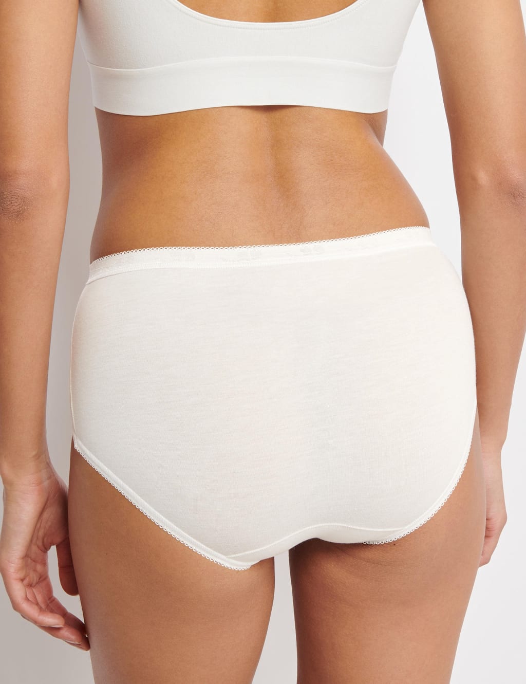 3pk Cotton Rich High Waisted Midi Knickers 5 of 13