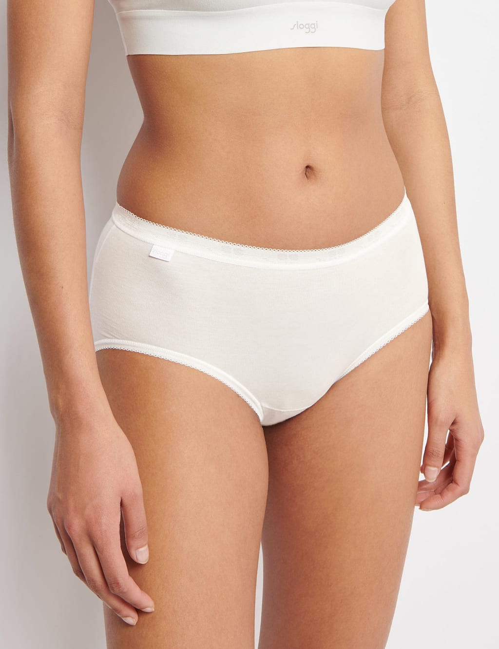 3pk Cotton Rich High Waisted Midi Knickers 2 of 13