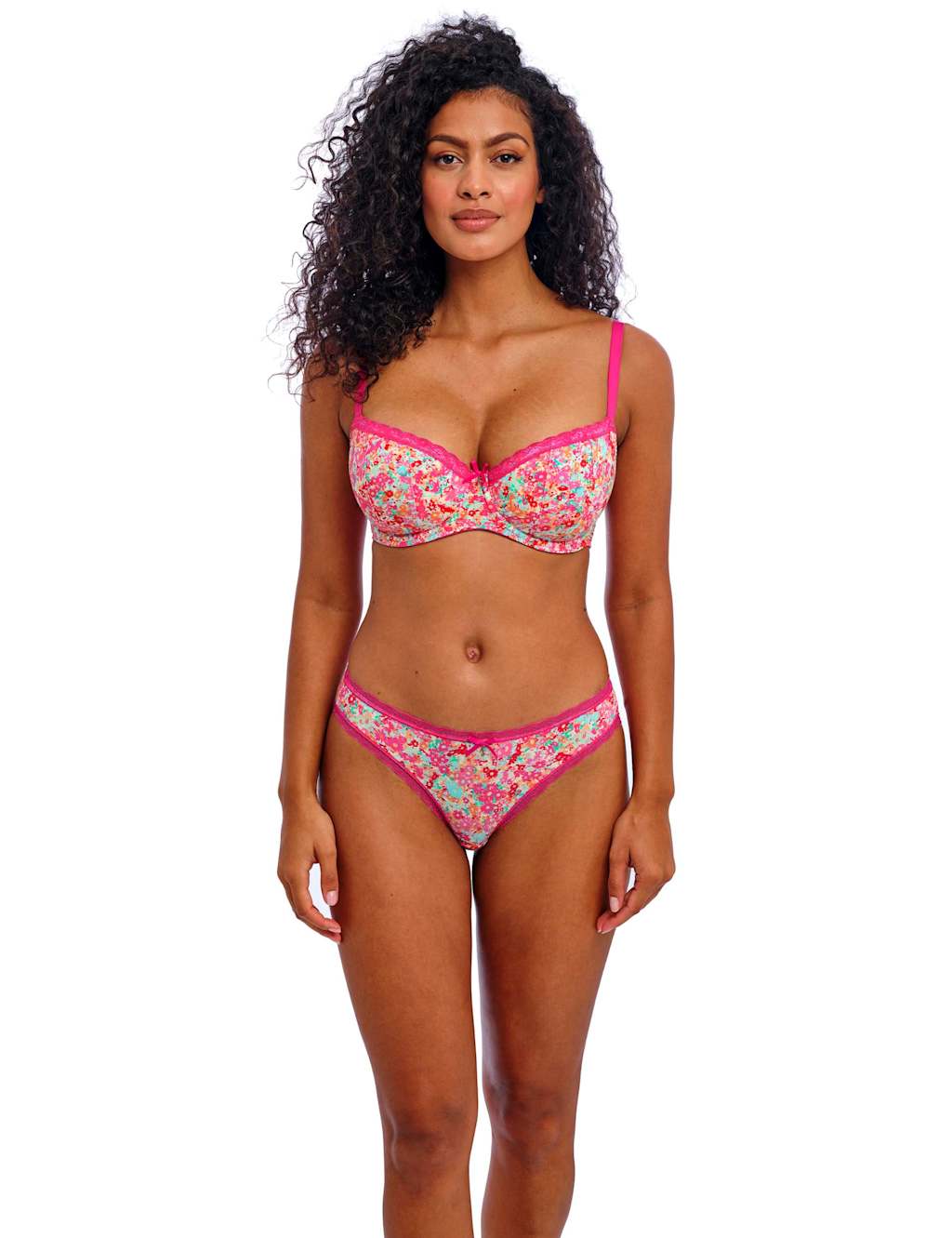 Flirt Floral Wired Half Cup Bra (DD+) 4 of 5