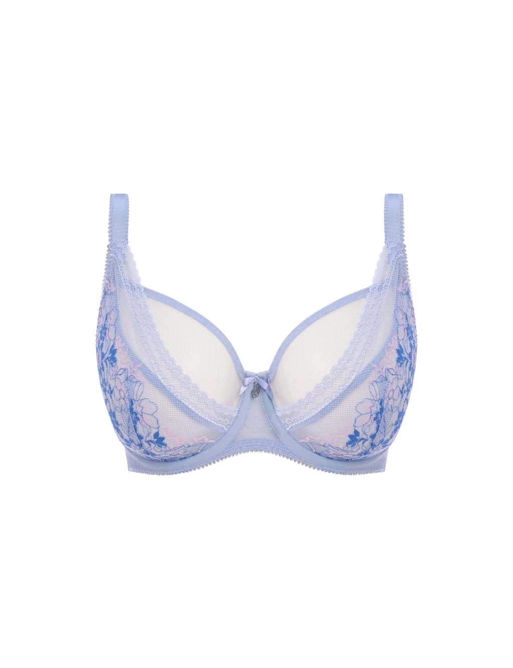 Sydnie Floral Embroidered Wired Plunge Bra (DD+) 2 of 5