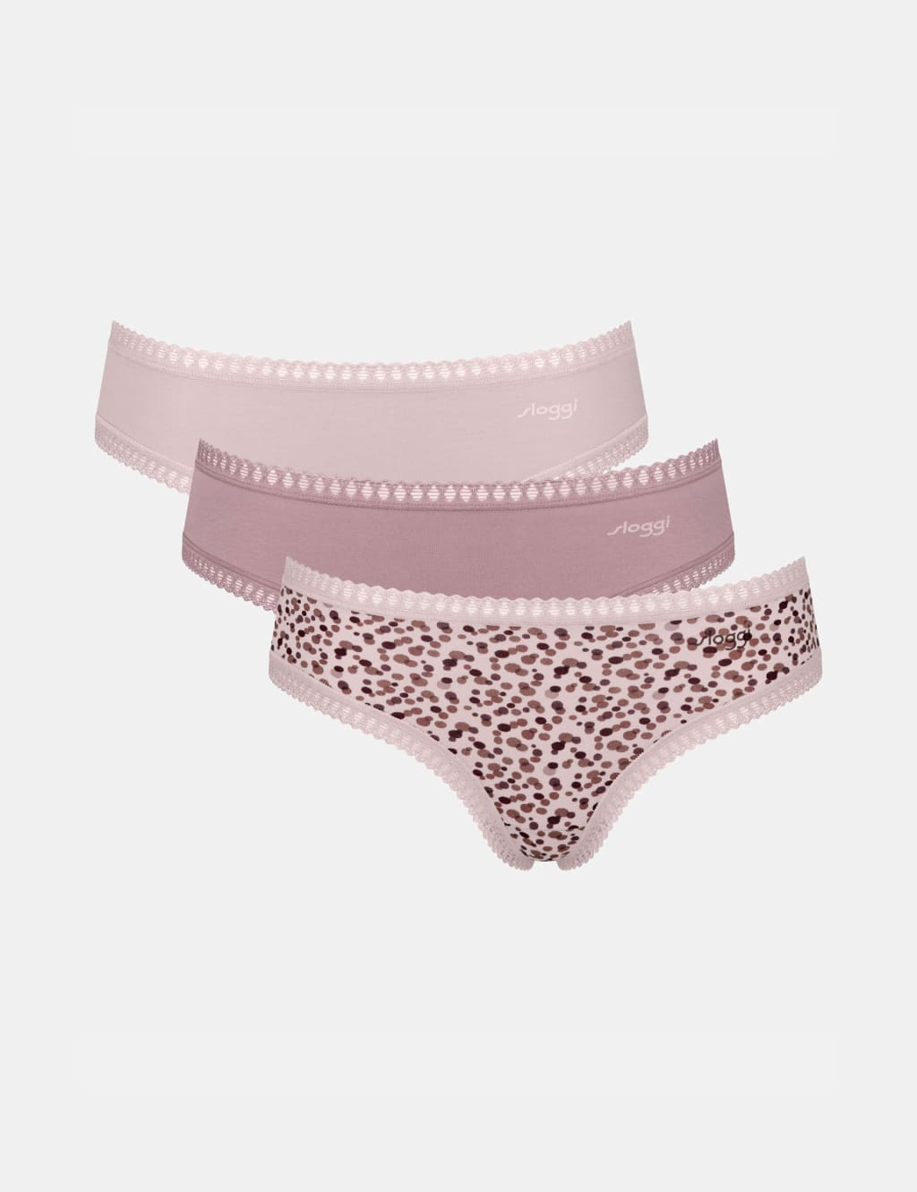3pk Go Crush Cotton Rich Hipster Knickers 1 of 6