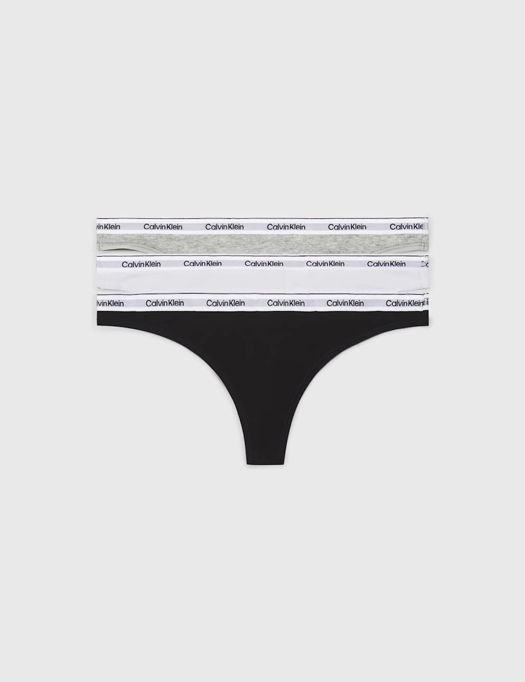3pk Modern Logo Cotton Rich Thongs 2 of 5