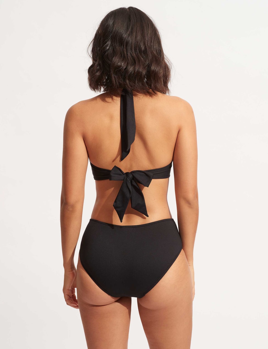 Collective Padded Twist Front Plunge Halterneck Bikini Top 3 of 8