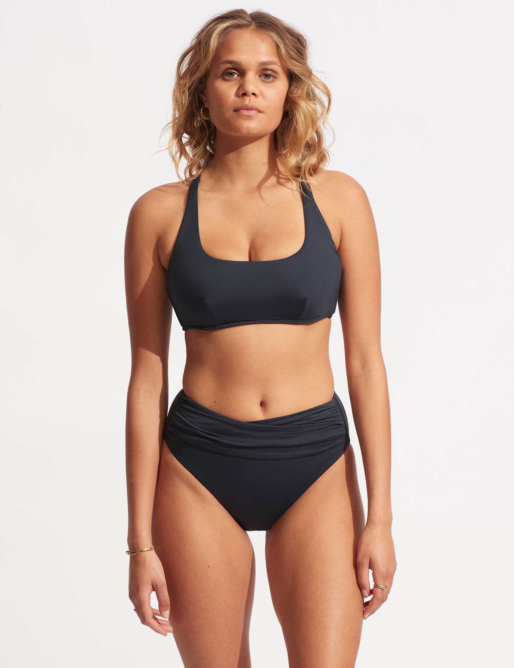 Collective High Waisted High Leg Bikini Bottoms 3 of 7