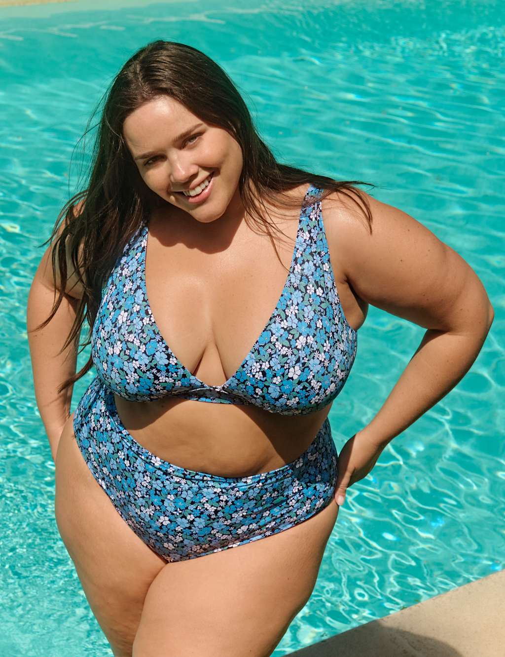 Posy Kara Floral Triangle Bikini Top 5 of 5