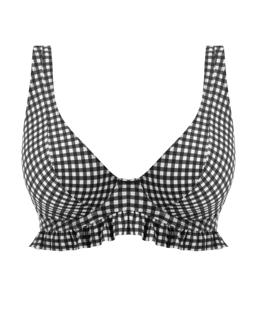 Check In Gingham Wired Bikini Top 2 of 4