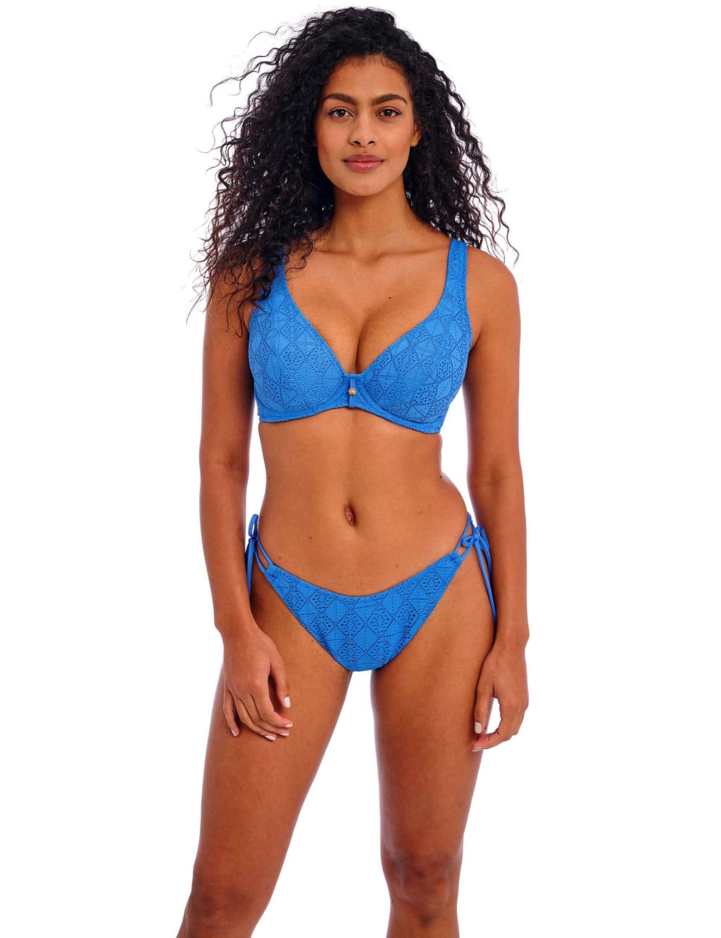 Nomad Nights Textured High Leg Bikini Bottoms 3 of 6