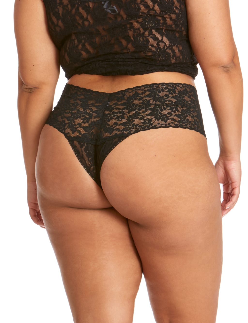 High Waisted Retro Lace Thong 2 of 2