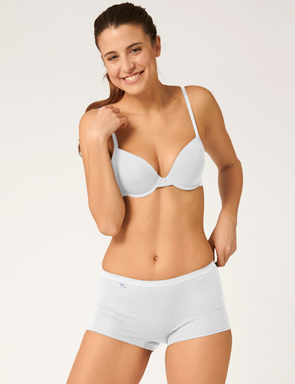 Basic+ Cotton Rich High Waisted Shorts 3 of 5