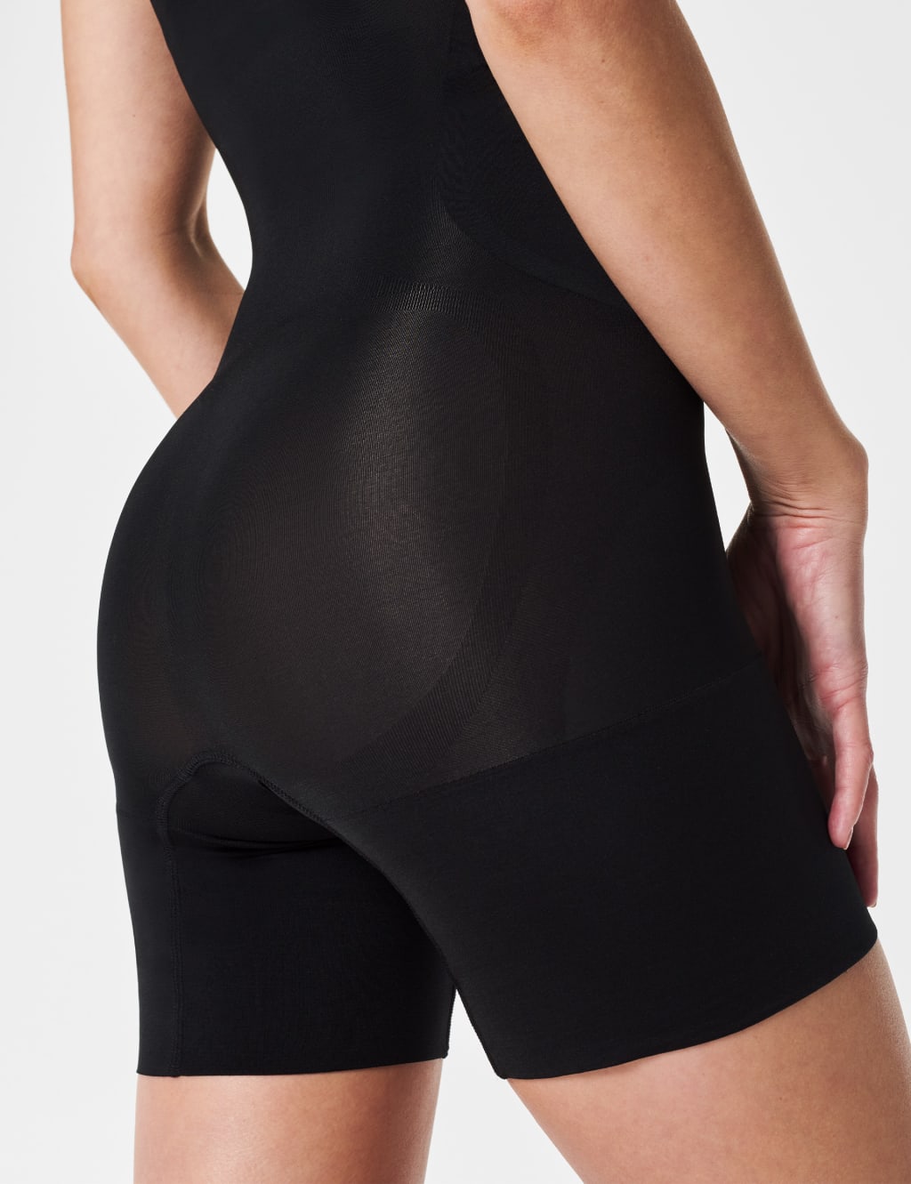 Oncore Firm Control Open Bust Mid Thigh Bodysuit SPANX M S